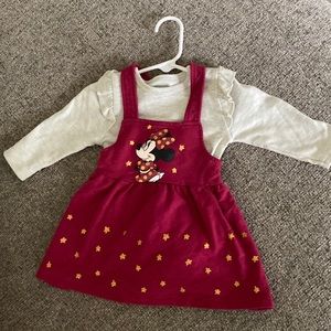 Two piece Gray onesie, Maroon dress